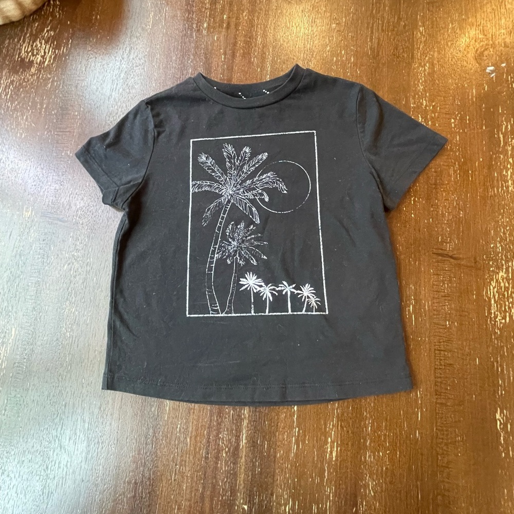 Black Palm crop top
